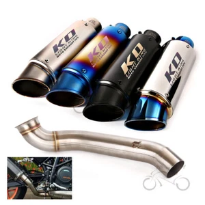 Slip on Muffler Blue Exhaust Mid Tail Pipe Modified for Svartpilen 701 2019-2023 - Picture 1 of 12