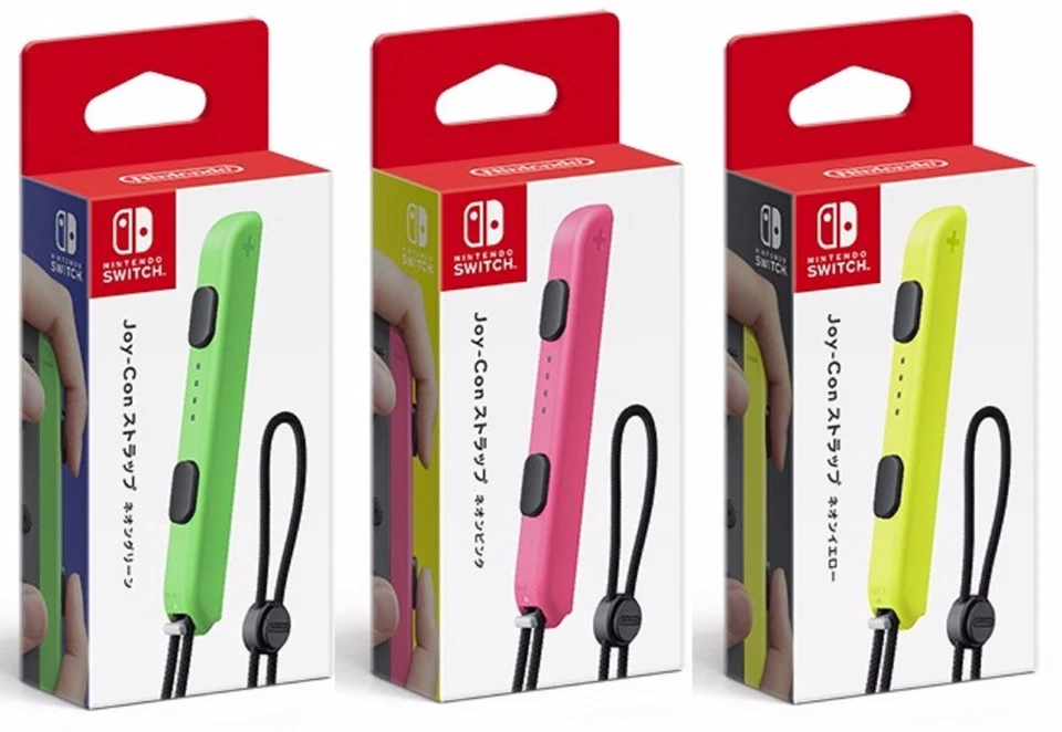 Nintendo Switch Joy-Con Strap Neon Green Pink Yellow 3 color (Strap Only!) Japan - Image 1 of 1