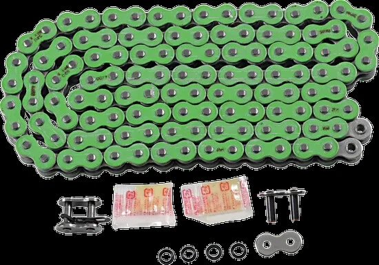 Cadena de transmisión RK verde 520 Max X 120 eslabones anillo RX Husqvarna TC510 87-09 Foto 1 de 4