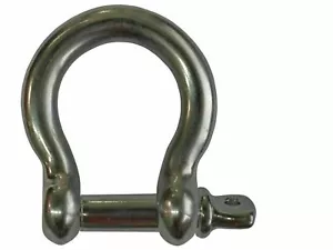 MARINE 10MM 3/8" 316 STAINLESS STEEL CHAIN RIGGING BOW SHACKLE FOR BOAT M10 - Foto 1 di 2