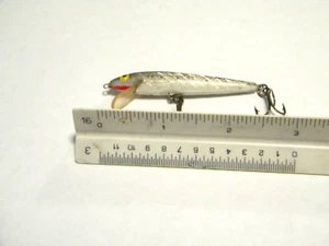 Vtg Rebel Floating Minnow Silver/Black Back 2 1/2"  New No Box - Picture 1 of 3