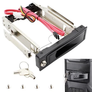 Wechselrahmen 3.5" SATA I/II/III Festplatten Einschub SSD HDD Fesplattenrahmen - Afbeelding 1 van 12