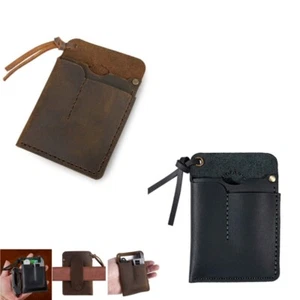 Leder Tasche Organizer Edc Männer Handarbeit Scheide Holster Etui Geldbörse Werkzeug Set - Bild 1 von 11