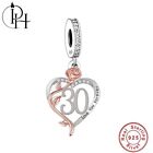 30th Birthday Charm Wife Sister Friend, Thirty Anniversary Silver Gift For Her