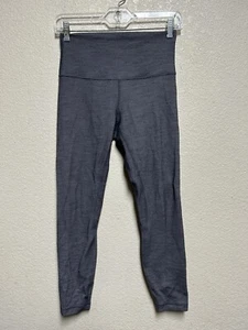 Lululemon Align Pant II 25” Mini Heathered Herringbone Black White 6 gray - Picture 1 of 5