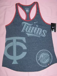 Camiseta sin mangas Nike The Nike corte atlético para mujer Minnesota Twins espalda deportiva nueva con etiquetas - Imagen 1 de 5