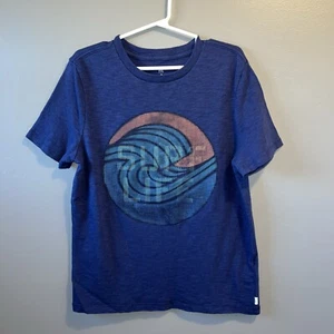 GAP Kids Surf Life Graphic T-Shirt Youth Boys M Blue Short Sleeve - Picture 1 of 12