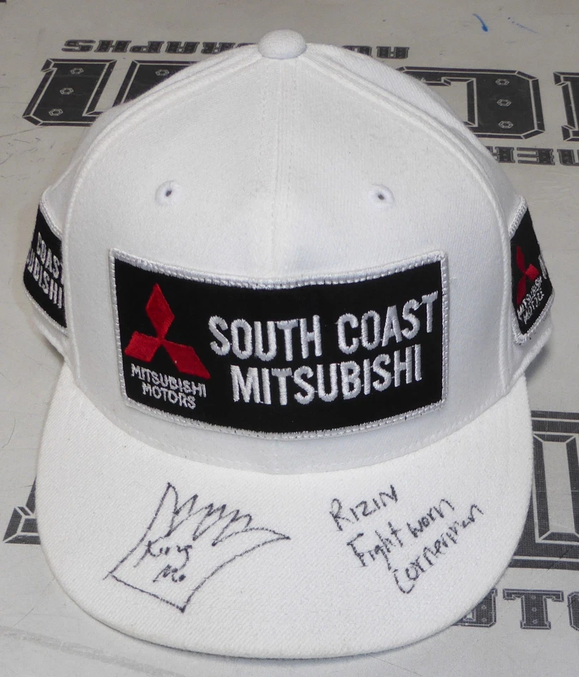 King Mo Lawal Signed 2015 Rizin FF GP Cornerman Fight Worn Used Hat PSA/DNA Auto - Image 1 of 4