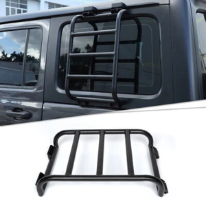 Aluminum Alloy Rear Window Extension Climbing Ladder For Jeep Wrangler JL 2018+ - Picture 1 of 22