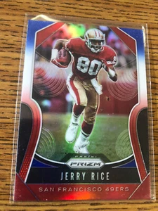 JERRY RICE - 2019 Prizm RED WHITE AND BLUE #287 - 49ers - Picture 1 of 2