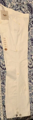 "Pantalones cargo Harley Davidson blancos enrollables" talla 6 nuevos con etiquetas adhesivas 2011 Foto 1 de 4