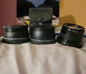 Focus High Definition 2.2X58MM Telephoto Lens & HD 0.43X58MM Wide Angle Lens S7 - Picture 1 of 14