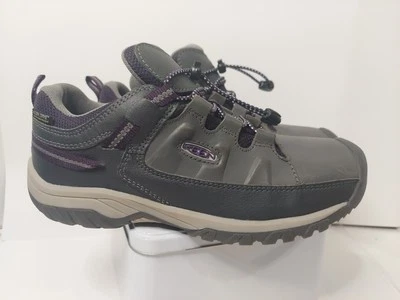 Keen Targhee Low EE. UU. 5 mujeres niñas púrpura y gris senderismo al aire libre Foto 1 de 4