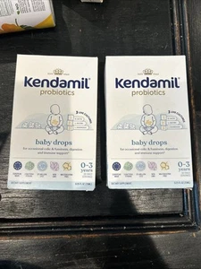Lot If 2 Kendamil Baby Probiotic Drops 0.25 fl oz, 0-3 years, 30 days serv NEW - Bild 1 von 4