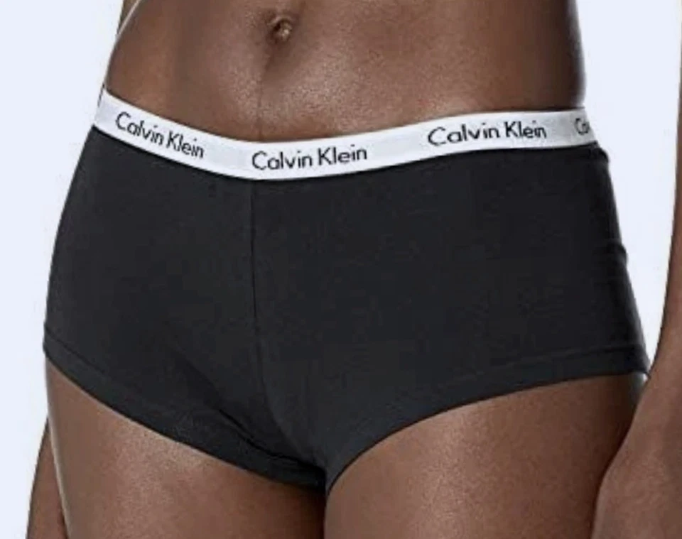 Calcinha Calvin Klein Carrossel Algodão Preto Branco Menino NOVA Feminina Tamanho M 6 - Imagem 1 de 4