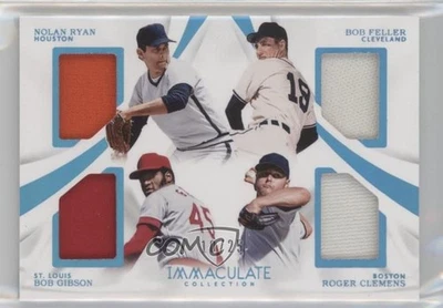Immaculate Quad Players 2017 azul/25 Bob Gibson Nolan Ryan Roger Clemens Feller Foto 1 de 2
