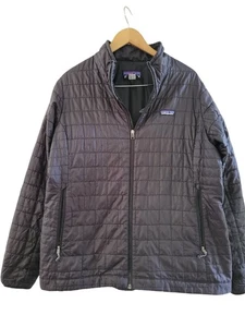 Patagonia women nano puff Jacket Black Plus size XXL Water resistant Windproof - Picture 1 of 6