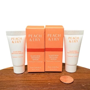 Suero refinador de piel de vidrio de melocotón y lirio PACK 2 mini de viaje de 0,16 oz cada uno - Imagen 1 de 5