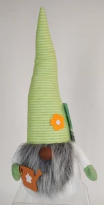 Summer Gnome with Green Hat Weighted Plush, 20 Inches Tall, Huntington Home Aldi - Picture 1 of 6