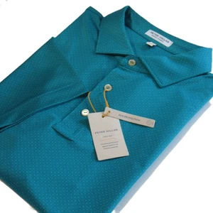 Peter Millar Herren Crown Sport Golf Shirt Sonnenschutz Aqua Gr. XL - Bild 1 von 6