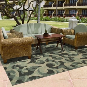 Indoor/Outdoor Large Area Rug, Contemporary Home Floor Decor, Patio, Entryway... - Picture 1 of 6