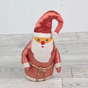 Selten Vintage Stofftier Weihnachtsmann hergestellt in Indien Weihnachtsschmuck Holiday Collection 6 Zoll - Bild 1 von 8