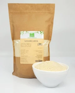 Mandelmehl 1kg perfekte Ergänzung für Backwaren blanchierten Mandeln - low carb  - Bild 1 von 5