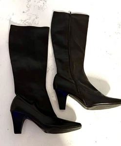 NEW ! Aerosoles Women Binocular Tall Heels Knee High Boot Black Size 9 Comfortab - Picture 1 of 14