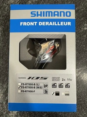 Shimano 105 FD-R7000 11 velocidades doble desviador delantero negro 31,8 mm banda de sujeción Foto 1 de 2