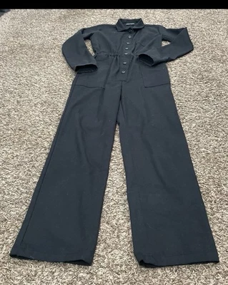 brandy Melville, Button-Down Black Jumpsuit Size Small - Image 1 of 4