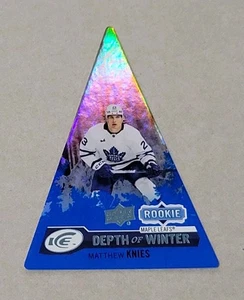 2023-24 Upper Deck Ice MATTHEW KNIES RC DEPTH OF WINTER BLUE FROST SSP /25 - Picture 1 of 3