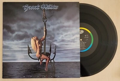 GREAT WHITE - Hooked (hard rock) / Vinyle 33T 1991 Capitol Records en TBE - Photo 1/3