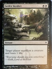 MTG: Geth's Verdict x 4 - New Phyrexia - Magic Card