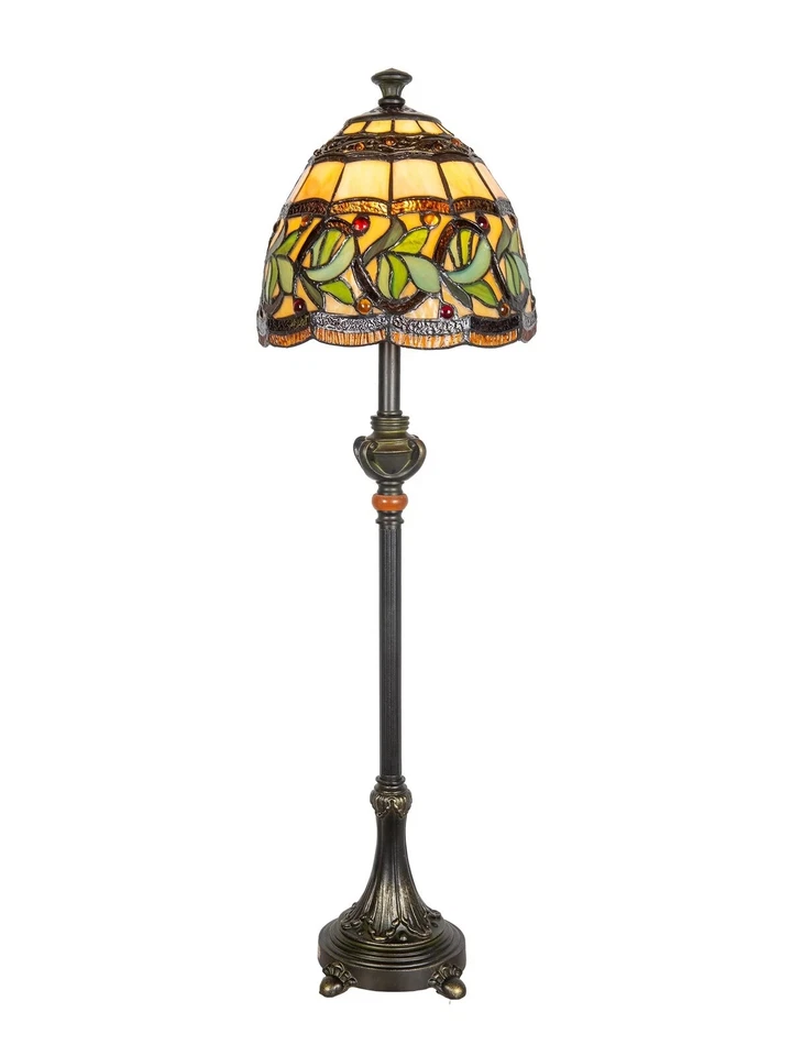 Dale Tiffany TB101109 Aldridge Buffet Lamp, 9" x 9" x 30", Antique Bronze - Image 1 of 4