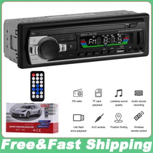 Autoradio Audio Bluetooth im Armaturenbrett FM AUX Eingang Receiver SD USB MP3 Radio Player - Bild 1 von 9