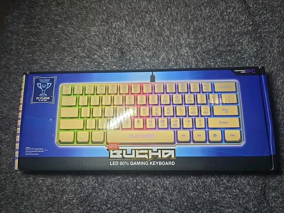 Bugha Led 60% Gaming Keyboard (Complete In An Open Box) - Image 1 of 4
