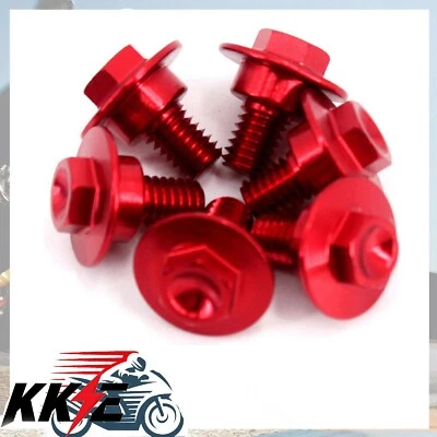 TORNILLOS PROTECTORES HORQUILLA DELANTERA BILLET ROJO AJUSTE SUZUKI RMZ250 450 RMX450Z 2010-2019 Foto 1 de 4