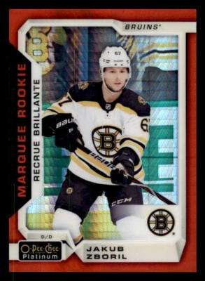 2018-19 O-Pee-Chee Platinum Red Prism #172 Jakub Zboril /199 - Image 1 of 2