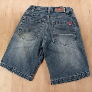 SOUTHPOLE denim jean shorts jorts Boys sz 8 25 w vtg y2k baggy hip hop skater - Picture 1 of 5