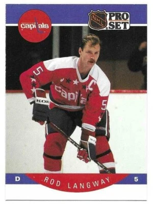 ROD LANGWAY 1990-91 PRO SET CARD NM-MT CONDITION - Image 1 of 2