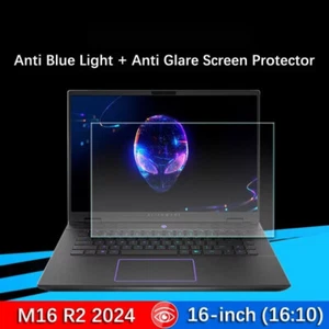 2X Anti Blue Light Screen Protector for Alienware M16 R1 2023 M16 R2 2024 Laptop - Picture 1 of 12