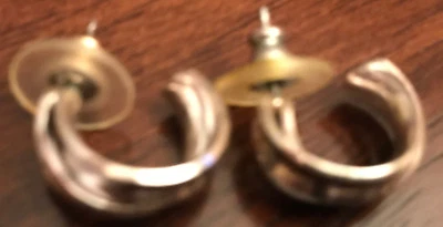 Spar-Tipp: Schmuck-Set 3 Paar "CREOLEN" golden & silber farbig Ohrringe - Bild 1 von 4