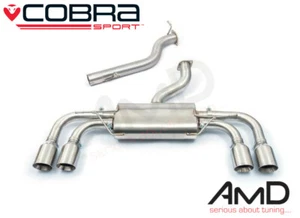 Cobra VW Golf R GPF Back Exhaust Non Resonated Non Valved MK8 2020 on VW125 - Picture 1 of 2