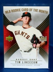 2007 Upper Deck Tim Lincecum MLB Rookie Card of the Month #ROM-5
