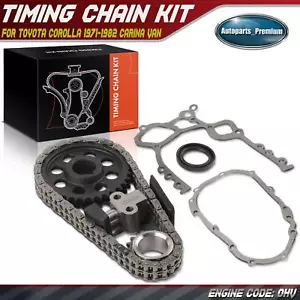 Nuevo kit de cadena de sincronización de motor de 5 piezas para Toyota Corolla 1971-1982 Carina Van L4 1,8 L - Imagen 1 de 10