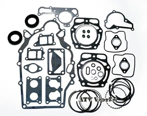John Deere FD620 FD661 Engine Gasket Rebuild Kit w/ Oil Seals & Standard Rings - Picture 1 of 4