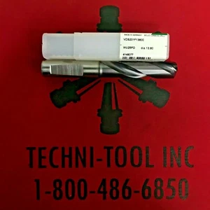 VDS201F13800 13.8mm TiAlN 3xD HP Carbide Whistle Notch Shank Drill 4148077 - Picture 1 of 1