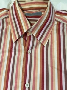 Martin Gordon Red and Pink Stripped Shirt - Picture 1 of 7
