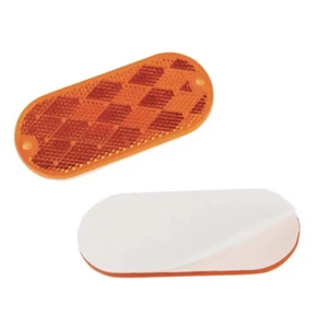 Peterson V480A Oblong 4.37″X1.875″ Self Adhesive Amber Reflector ( 2 Pack) - Picture 1 of 2