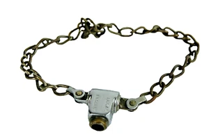 Cerradura y cadena de bicicleta vintage Lucas Gem Lock #104 sin llave - Imagen 1 de 3